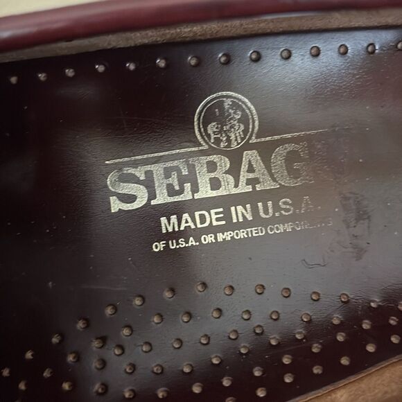 Sebago Classic Dan Leather Penny Loafers - Garnet - Picture 11 of 14